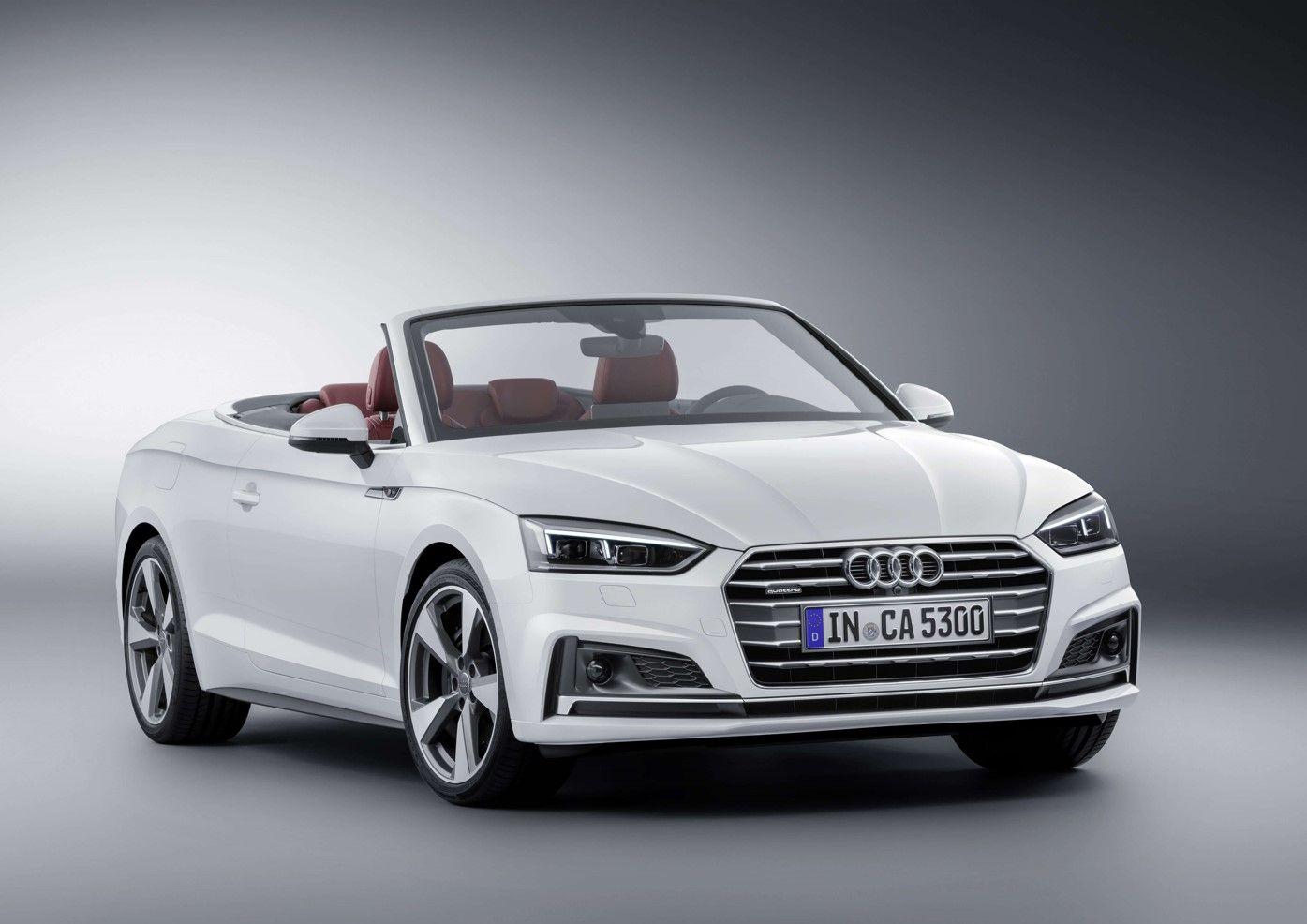 Weißes Audi A5 Cabrio.