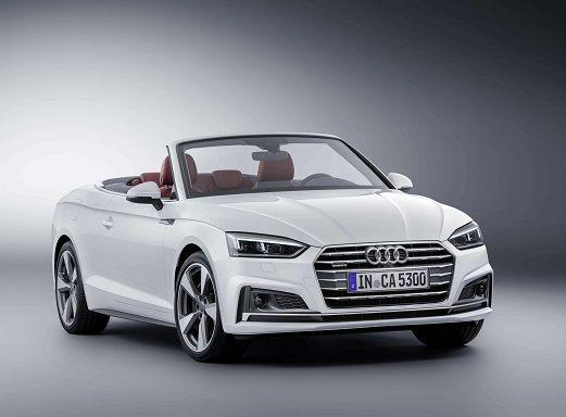 Weißes Audi A5 Cabrio.