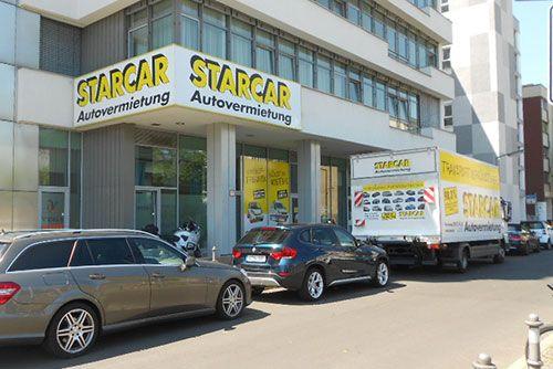 STARCAR Autovermietung Station Berlin Außenansicht.