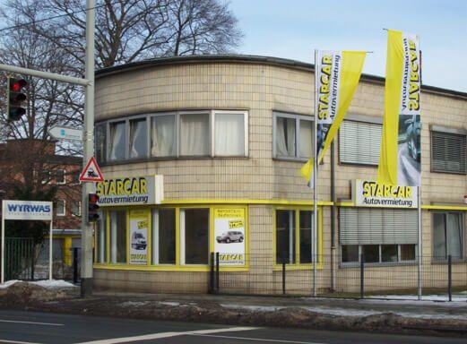 STARCAR Autovermietung Station Braunschweig Außenansicht.