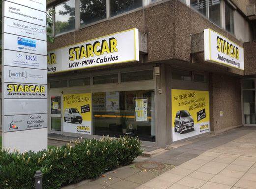 Starcar Autovermietung Station Frankfurt Eingang.