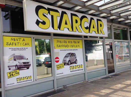 STARCAR Autovermietung Station Hamburg Billstedt Außenansicht.