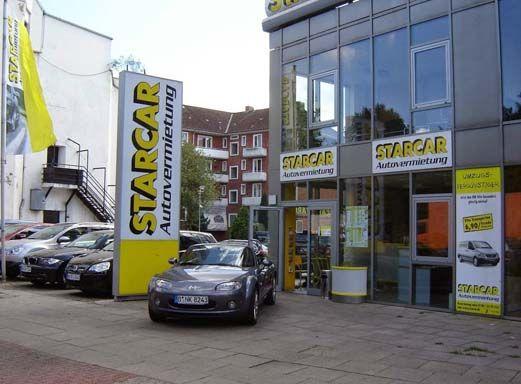 STARCAR Autovermietung Station Hamburg City Süd Außenansicht.