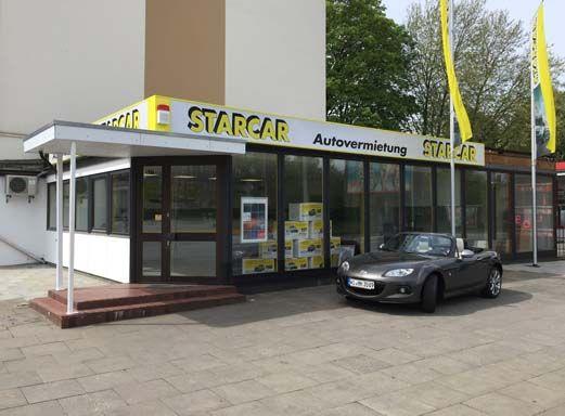 Starcar Autovermietung Station Hamburg-Harburg Außenansicht.