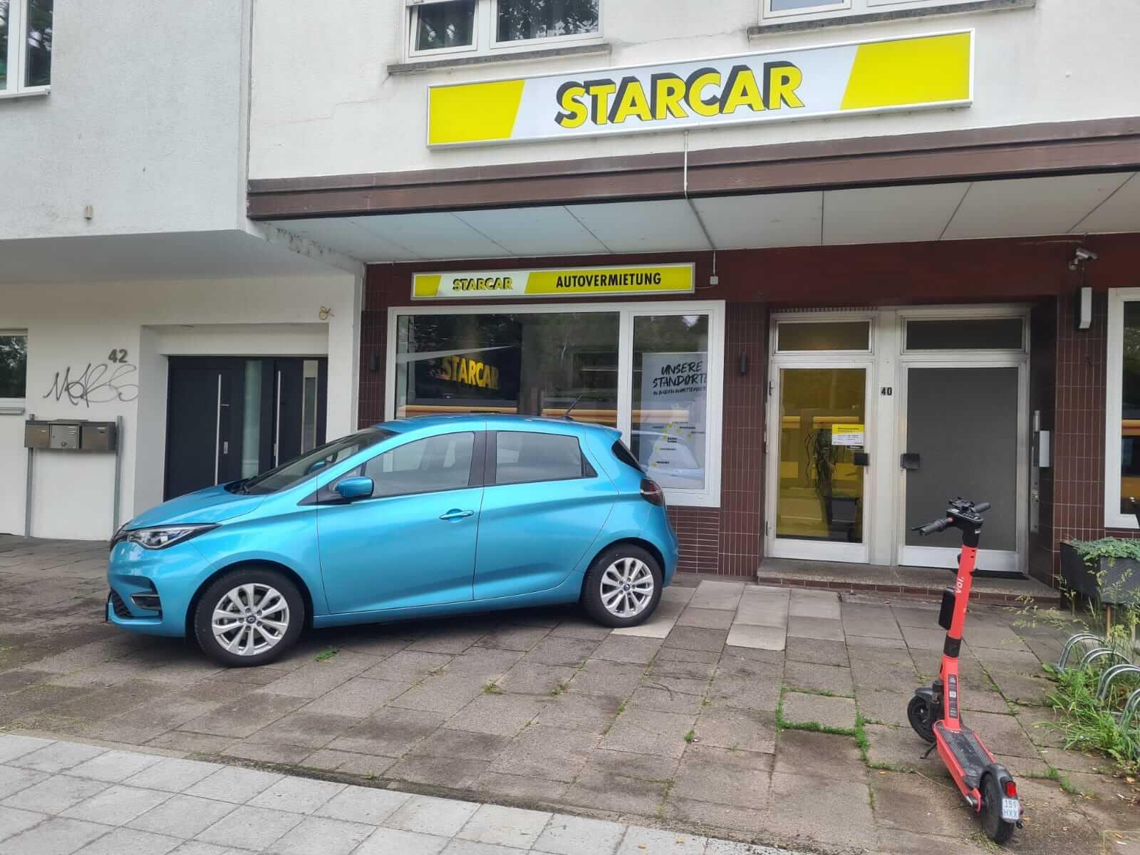 STARCAR Autovermietung Station Karlsruhe Außenansicht
