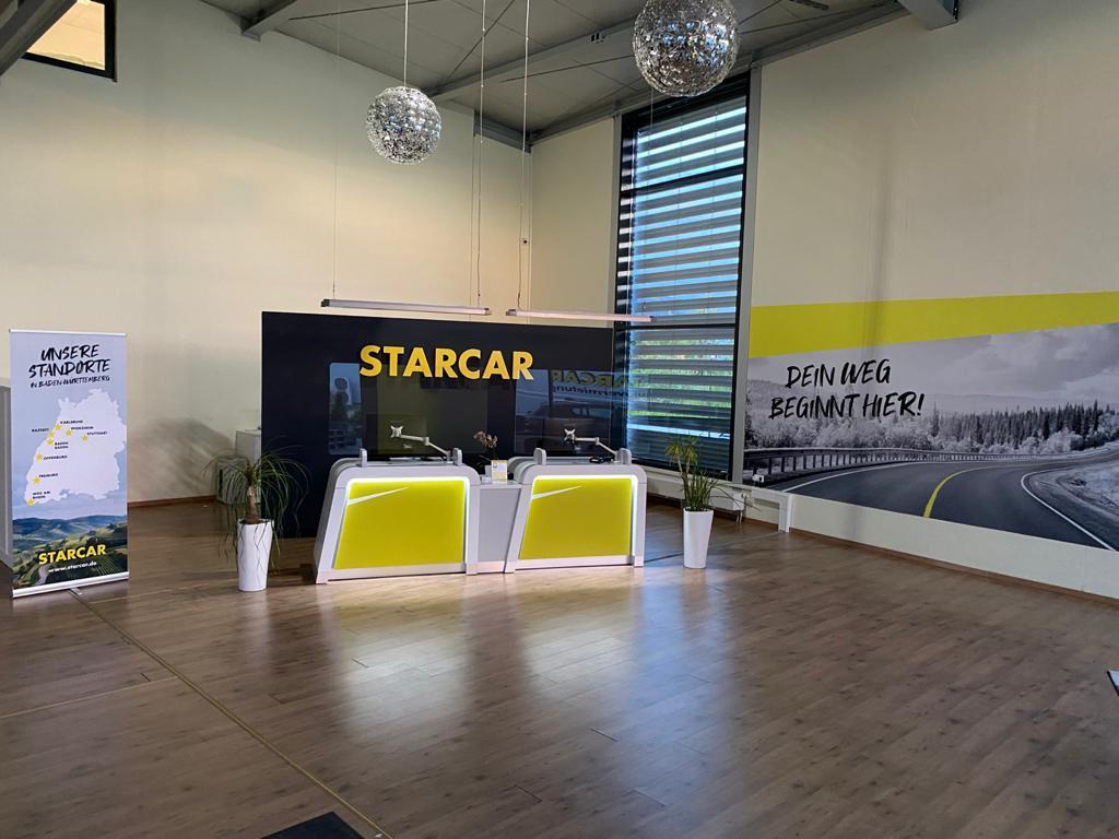 STARCAR Autovermietung Station Baden Baden Innenansicht.