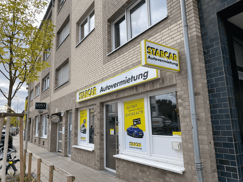 STARCAR Autovermietung Station Bonn Außenansicht.