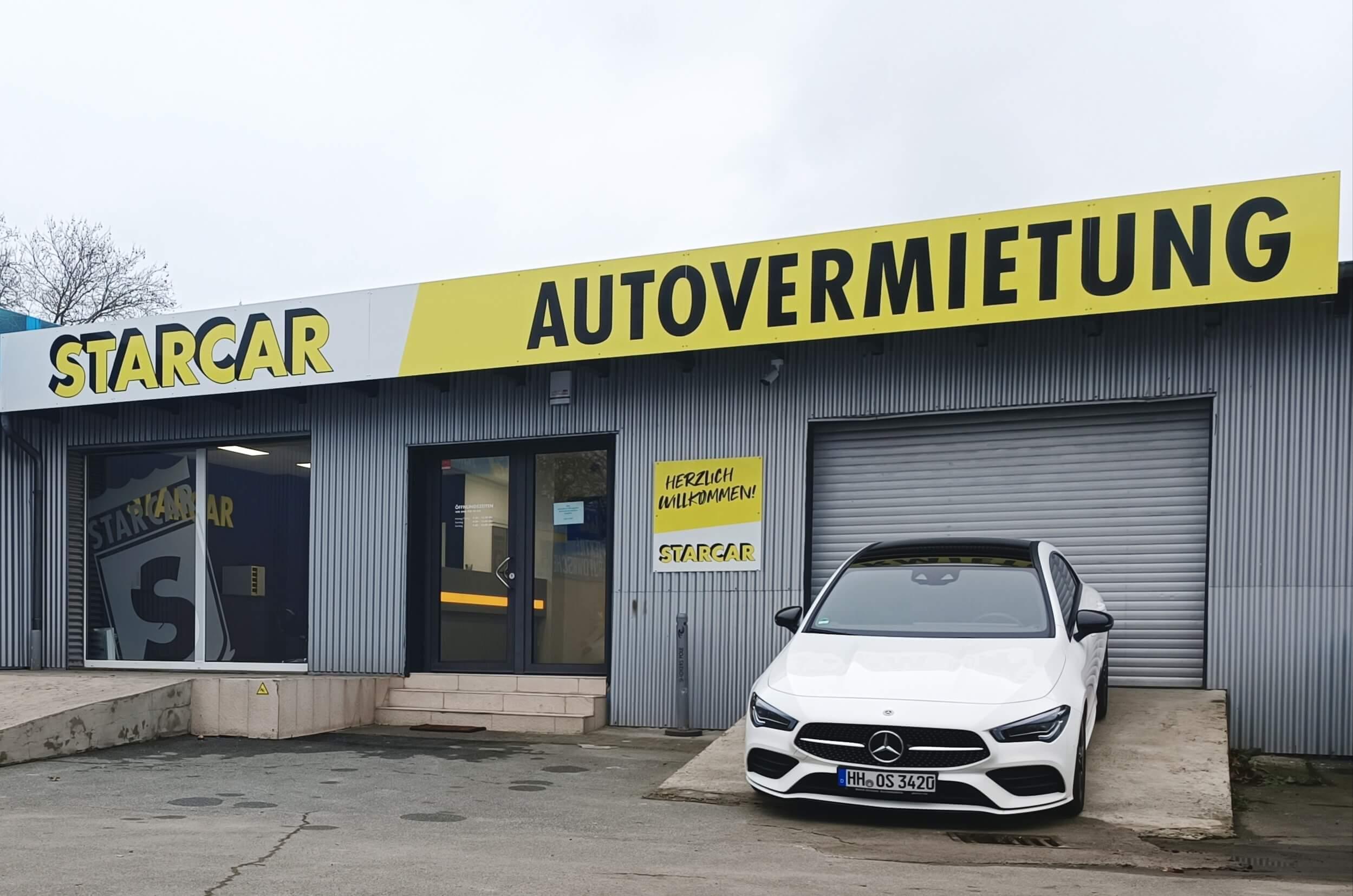 STARCAR Autovermietung Station Darmstadt Außen.