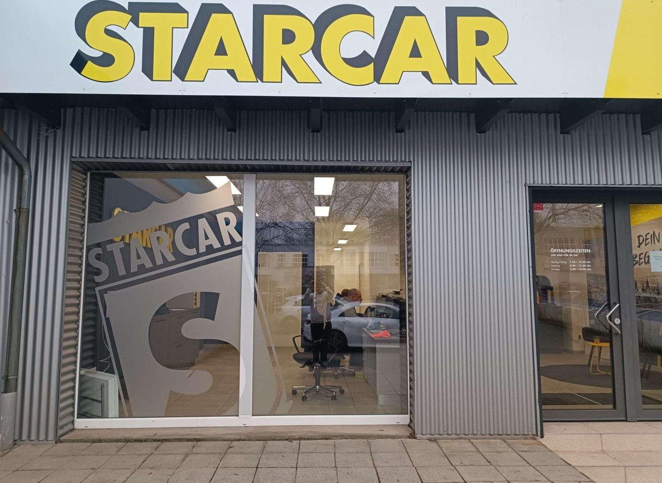 STARCAR Autovermietung Station Darmstadt Eingang.