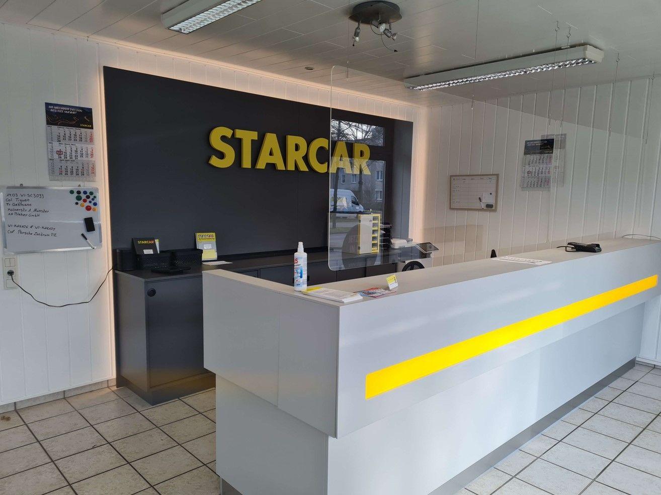 Innenansicht einer STARCAR Autovermietungsstation in Marl.