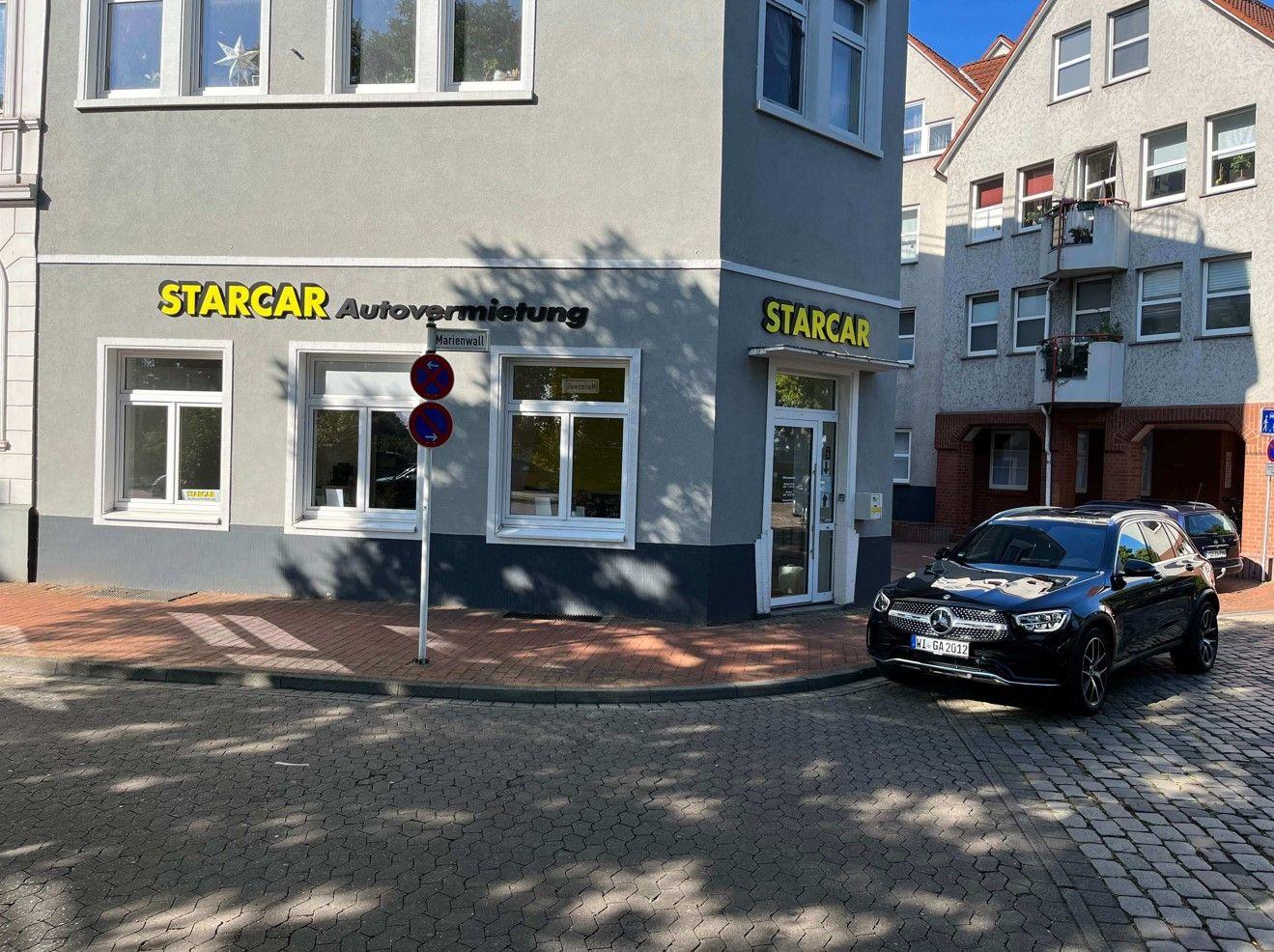 STARCAR Autovermietung Station Minden Außenansicht.