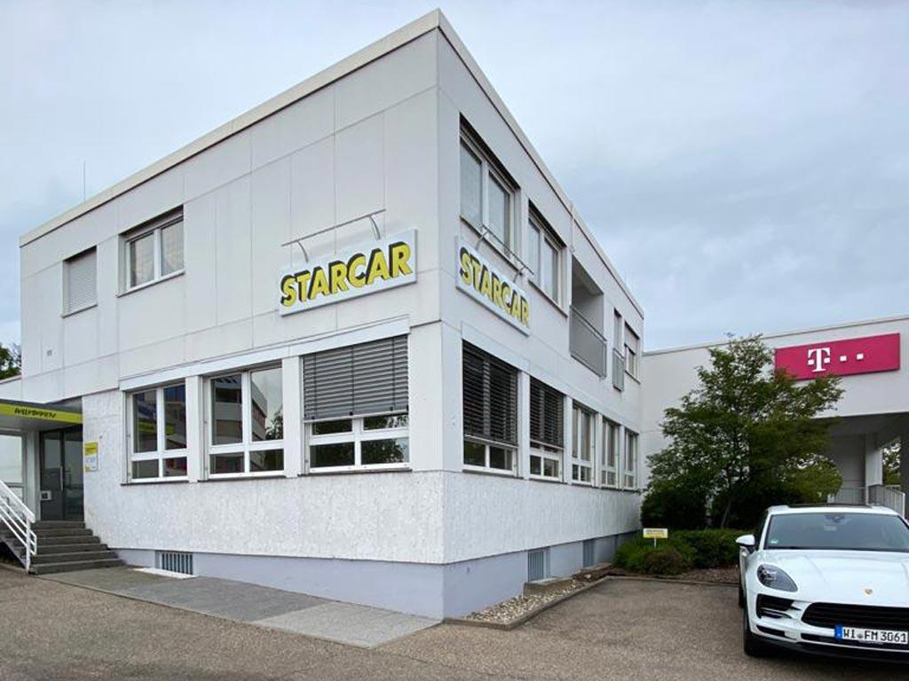 STARCAR Autovermietung Station Pforzheim Außenansicht.