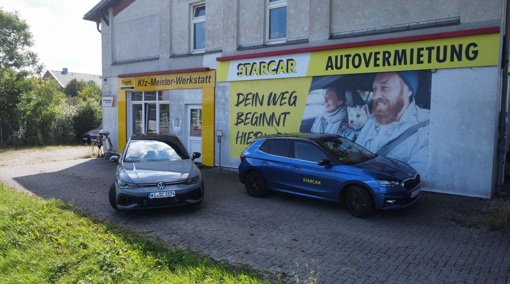 STARCAR Autovermietung Station Rostock Eingang.