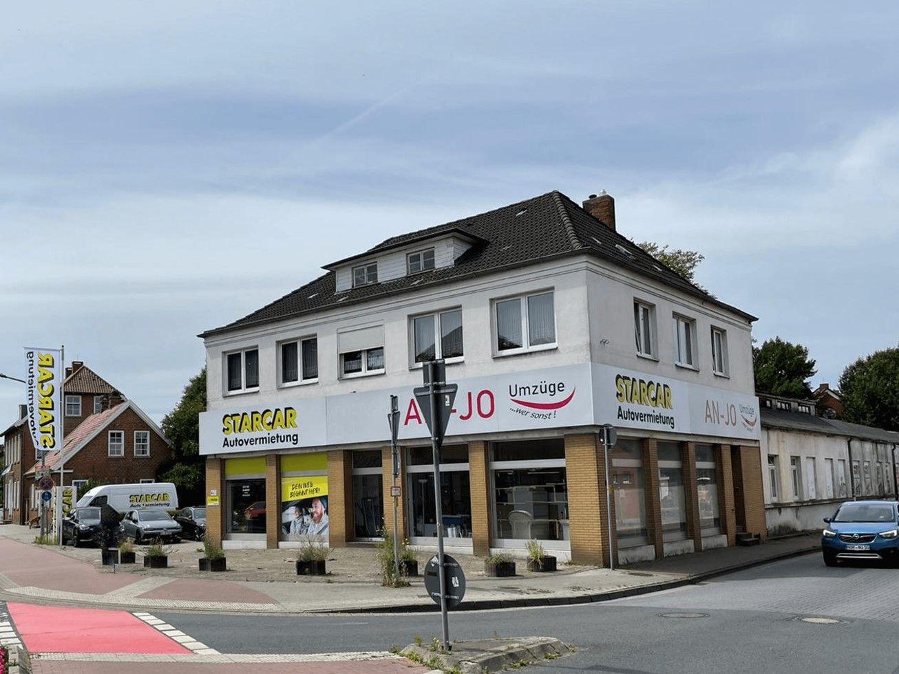 STARCAR Autovermietung Station Aurich Außenansicht.