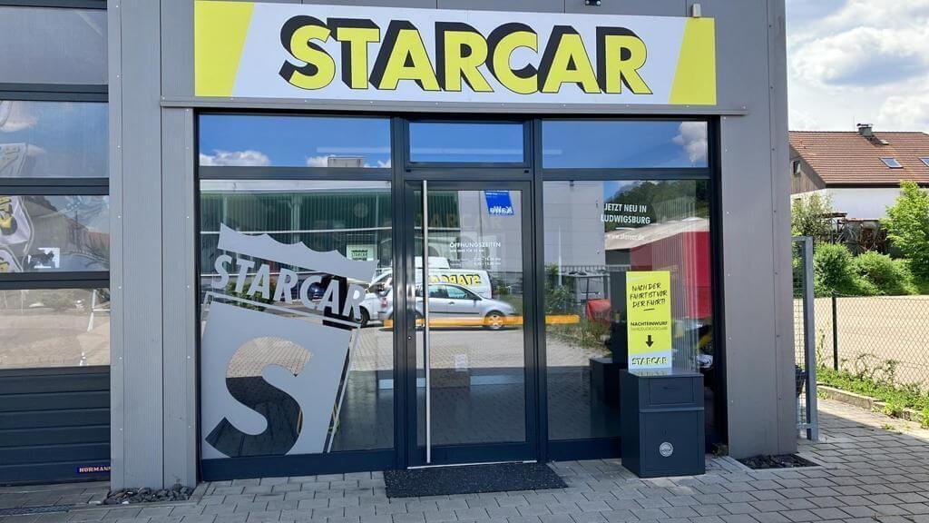 STARCAR Autovermietung Station Ludwigsburg Außenansicht.